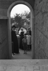 Hungary, Pannonhalma, (Győrszentmárton), Pannonhalmi Bencés Főapátság., 1943, Rados Tamás OSB, religion, priest, nun, Benedictines, Fortepan #40389