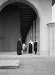 Hungary, Pannonhalma, (Győrszentmárton), Pannonhalmi Bencés Főapátság., 1943, Rados Tamás OSB, religion, priest, nun, Benedictines, Fortepan #40390