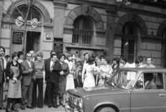 Magyarország, Budapest IX., Bakáts tér 14., 1979, Fortepan, esküvő, Lada-márka, Budapest, Fortepan #41027