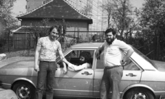 Magyarország, Budapest XI., Albertfalva, a Fonyód utca mögötti köz felől a Sáfrány utca felé fényképezve. Audi 80 B1 személygépkocsi., 1983, Fortepan, Audi-márka, Budapest, Audi 80, Fortepan #41069