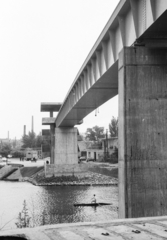 Magyarország, Budapest XIII., Népszigetre vezető híd a Meder utcánál., 1976, Angyalföldi Helytörténeti Gyűjtemény, híd, Budapest, Fortepan #41214