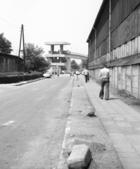 Magyarország, Budapest XIII., Meder utca, szemben a Népszigetre vezető híd., 1976, Angyalföldi Helytörténeti Gyűjtemény, híd, Budapest, Fortepan #41215