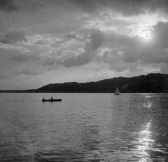 1936, Székelyi Péter, sailboat, clouds, landscape, boat, Fortepan #41473