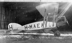 Bristol F.2B Fighter típusú repülőgép., 1924, Szent-Istvány Dezső, közlekedés, brit gyártmány, repülőgép, MKHL, repülőtér, Bristol-márka, Bristol F.2 Fighter, biplán, Fortepan #41554