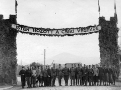 Romania,Transylvania, Miercurea Ciuc, munkaszolgálatos szakasz és tisztjei., 1941, MZSL/Magyar Zsidó Levéltár, persecution of Jews, Fortepan #41697