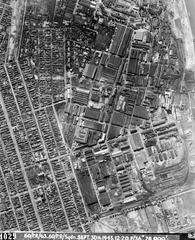 Hungary, Budapest XXI., légifotó, Weiss Manfréd Acél- és Fémművek Rt., 1943, USAF, aerial photo, factory, Budapest, Fortepan #41708