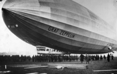 Magyarország, Budapest XXI., Csepel, Weiss Manfréd gyár repülőtere. D-LZ127 Graf Zeppelin léghajó., 1931, Fortepan, német gyártmány, repülés, léghajó, Budapest, Fortepan #41712