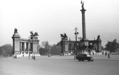 Hungary, Budapest XIV., Hősök tere., 1963, MZSL/Ofner Károly, Gerrman brand, Framo-brand, Budapest, Archangel Gabriel-portrayal, Fortepan #41856