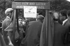 Egyesült Királyság, London, Hyde Park, Speakers' Corner (Szónokok Sarka)., 1959, MZSL/Ofner Károly, életkép, csoportosulás, Fortepan #41915