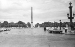 Franciaország, Párizs, Place de la Concorde az obeliszkkel., 1964, MZSL/Ofner Károly, obeliszk, Fortepan #41990