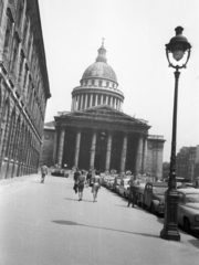 Franciaország, Párizs, Pantheon a Rue Suofflot felől., 1964, MZSL/Ofner Károly, templom, Fortepan #42005