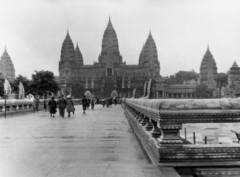 Franciaország, Párizs, Gyarmati Kiállítás (Exposition Coloniale), a kambodzsai Angkor Wat templomegyüttes mása., 1931, MZSL/Ofner Károly, nemzetközi vásár, kiállítás, reprodukció, Khmer építészet, Fortepan #42101