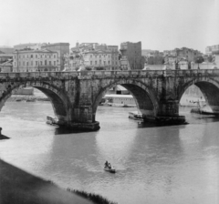 Olaszország, Róma, Sant'Angelo-híd., 1933, MZSL/Ofner Károly, kőhíd, Fortepan #42145