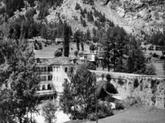 Italy, Courmayeur, kőhíd a Dora Baltea folyón., 1936, MZSL/Ofner Károly, bridge, picture, Fortepan #42227