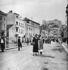 Horvátország, Šibenik, háttérben a Szent Mihály erőd., 1937, MZSL/Ofner Károly, Jugoszlávia, Fortepan #42252