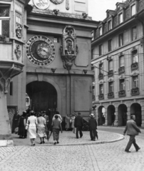 Svájc, Bern, Kramgasse, Zytglogge., 1938, MZSL/Ofner Károly, kapu, torony, csillagászati óra, világörökség, Fortepan #42277