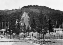 Lengyelország,Lengyel Magas-Tátra, Zakopane, síugró sánc., 1939, MZSL/Ofner Károly, síelés, síugrósánc, Tátra hegység, Karol Stryjeński-terv, Fortepan #42296