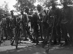 1916, Angyalföldi Helytörténeti Gyűjtemény, First World War, tableau, weapon, soldier, gun, pile arms, Fortepan #42465