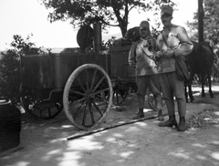 1916, Angyalföldi Helytörténeti Gyűjtemény, First World War, chariot, soldier, goulash cannon, Fortepan #42466