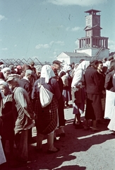 Russia, Alekseyevka, Tűztorony., 1942, Konok Tamás id, Soviet Union, eastern front, colorful, market, second World War, Fortepan #42594