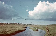 1942, Konok Tamás id, colorful, clouds, landscape, Fortepan #42611