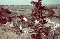 Szlovákia, Léva, kilátás a Kálvária-dombról a Koháry utca felé., 1939, Konok Tamás id, falu, látkép, Fortepan #42662