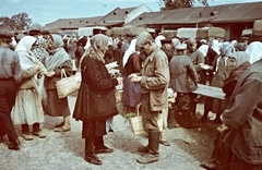 1942, Konok Tamás id, colorful, market, boots, bulrush bag, Fortepan #42745