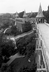 Hungary, Halászbástya, Budapest I., 1960, Konok Tamás id, Frigyes Schulek-design, Budapest, Fortepan #42825