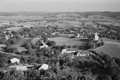 Magyarország, Csesznek, látkép a várból., 1941, Konok Tamás id, látkép, Fortepan #42855