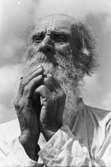 1942, Konok Tamás id, portrait, beard, prayer, Fortepan #43059