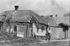 1942, Konok Tamás id, village, thatch roof, Fortepan #43062