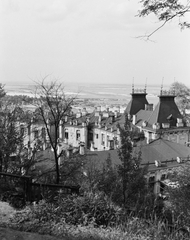 Ukrajna, Kijev, Marijinszkij park, kilátás a Dnyeper folyó felé., 1942, Konok Tamás id, gyógyintézmény, árvíz, Fortepan #43108