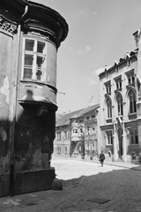 Hungary, Sopron, Orsolya tér a Fegyvertár utca sarkától nézve., 1943, Konok Tamás id, Fortepan #43403