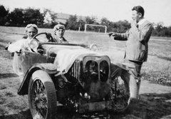 Hungary, Somogymegyei Automobil Club csillagtúrája, Morgan cyclecar típusú motor-autó., 1930, Vojnich Pál, British brand, Morgan-brand, competition, automobile, Fortepan #43820