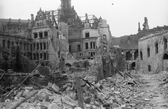 Germany, Dresden, a Drezdai Kastély (Residenzschloss) romjai., 1960, Fortepan, ruins, GDR, damaged building, Fortepan #44037