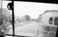 1955, Fortepan, village, bus, Hungarian brand, Ikarus-brand, MÁVAUT-organisation, number plate, Fortepan #44057