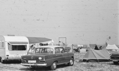 1967, Fortepan, strand, német gyártmány, Mercedes-márka, sátor, kemping, rendszám, Mercedes W110, országjelzés, Fortepan #44106