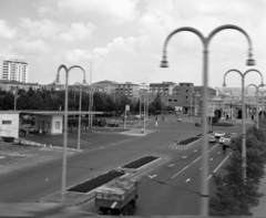 Olaszország, Verona, Piazzale Porta Nuova a vasúti hídról nézve., 1960, Fortepan, Fortepan #44180