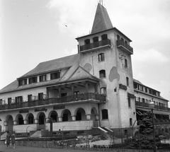 Magyarország, Széchenyihegy, Budapest XII., Rege utca, Vörös Csillag (egykor Golf, később Panoráma) szálloda., 1969, Gyöngyi, árkád, Budapest, Lauber Dezső-terv, Bereczky László-terv, Fortepan #44247