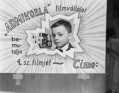 1965, Korenchy László, reklám, filmkamera, plakát, Fortepan #44554