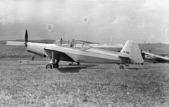 Hungary, Budaörs Airport, Budapest XI., Zlin-226 Trener 6 típusú repülőgép., 1959, Mészáros Zoltán, transport, Czechoslovak brand, airplane, airport, Zlin-brand, Budapest, Fortepan #45024