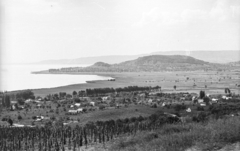 Magyarország,Balaton, Szigliget, a Badacsonyról., 1959, Mészáros Zoltán, kilátás, Fortepan #45048