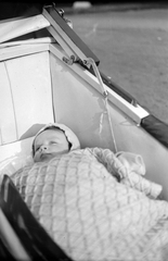 1966, Fortepan, baby carriage, newborn, Fortepan #4508