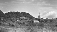 Magyarország, Somlóvásárhely, szőlőültetvények és borászatok a Somló oldalában., 1959, Mészáros Zoltán, tájkép, szőlőhegy, Fortepan #45109