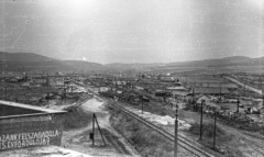 Hungary, Kazincbarcika, látkép Herbolya és a Bükk felé., 1960, Mészáros Zoltán, railway, Fortepan #45180