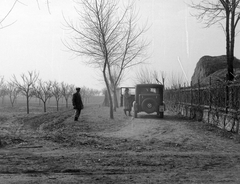 Magyarország, Halásztelek, (ekkor Tököl külterülete), Korbuly birtok., 1935, Korbuly, magyar gyártmány, életkép, Weiss Manfréd-márka, automobil, Fortepan #4526