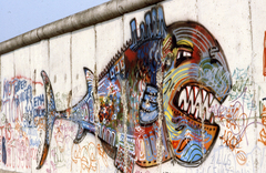 Germany, Berlin, 1990, Urbán Tamás, colorful, GDR, Berlin Wall, East-Berlin, Fortepan #45322