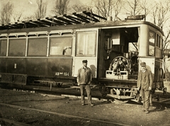 Romania,Transylvania, az aradi Weitzer János gépgyár benzinüzemű motorkocsija az Arad és Csanádi Egyesült Vasutak (ACsEV) vonalán., 1922, Morvay Kinga, railway, railroader, , Fortepan #45356