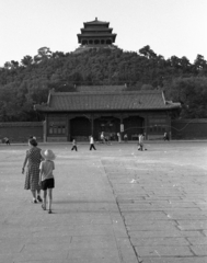 Kína, Peking, Jiingshan Park a Tiltott Város mögött., 1959, Kina, Fortepan #45626