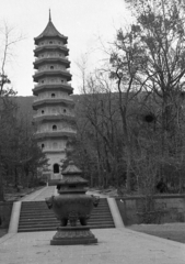 Kína, Nanjing, Linggu (Lelkek Völgye) pagoda., 1959, Kina, torony, Fortepan #45689